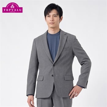 トップバリュ(TOPVALU) ピースフィットウォームセットアップジャケット メンズ(ウスクロ-M)