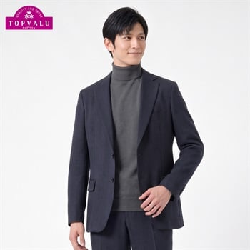 トップバリュ(TOPVALU) ピースフィットウォームセットアップジャケット メンズ(コイアオ-M)