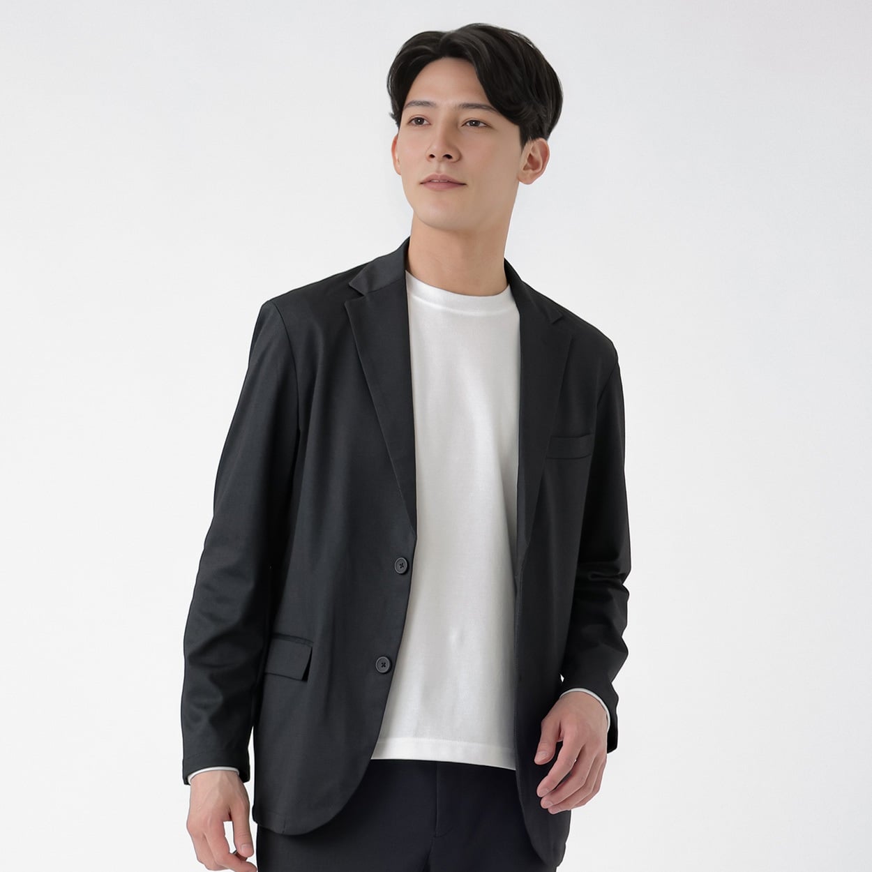 DAUSPICE セットアップジャケット メンズ(クロ-S)
