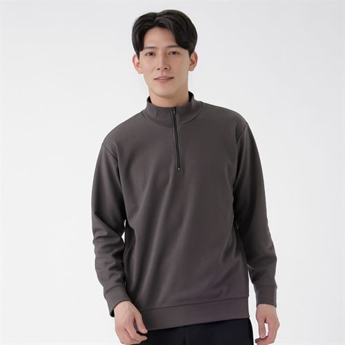 DAUSPICE ハーフジッププルオーバー メンズ