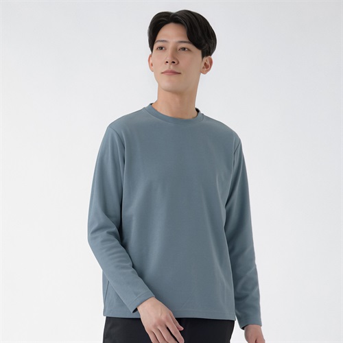 DAUSPICE 長袖Tシャツ メンズ(Ａウスアオ-S)