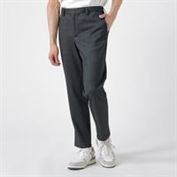 DAUSPICE 起毛ノータックパンツ メンズ(チャコ－ルグレ－-S)