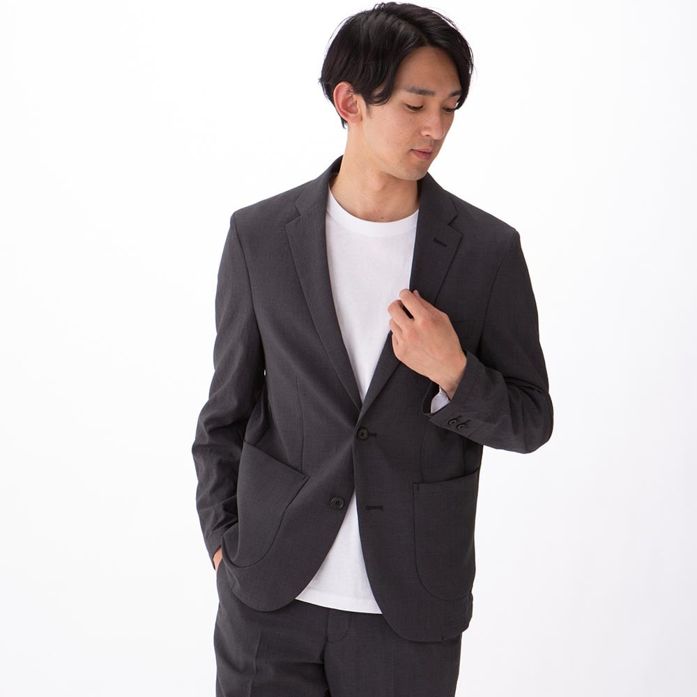 セットアップ ジャケット＆パンツ ―吸水速乾・防シワ WEB限定】JUST fit ドライPEスリムセットアップ ジャケット