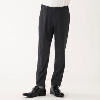 セットアップパンツ 縦横ストレッチ ウォッシャブル ニット生地 メンズ(アオ-88cm)