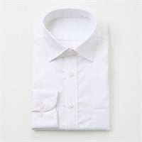 型くずれしにくい綿100% レギュラードレスシャツ（セミワイド衿）　メンズ