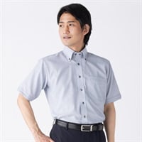 marie claire homme 通気織トレンドスタイル半袖ドレスシャツ メンズ