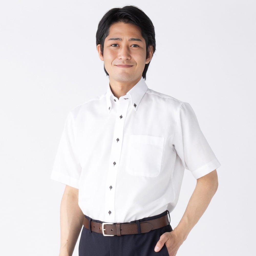 韓国メンズ EVAN グリーン クルーネック 半袖シャツ ackn3301-41.jpg