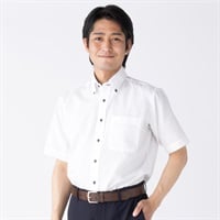 marie claire homme 通気織ベーシックスタイル半袖ドレスシャツ メンズ
