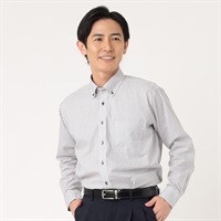marie claire homme 形態安定ニュアンスカラー長袖ドレスシャツ メンズ(コイアオ-39-78)