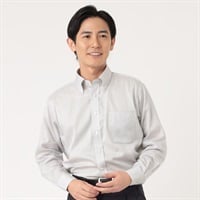 marie claire homme 綿100%本格仕様長袖ドレスシャツ レギュラーフィット メンズ(ウスクロ-38-78)