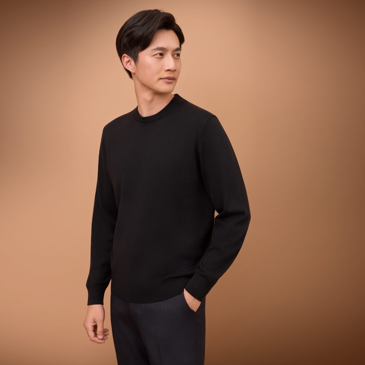 90s~ LANDS\u0027END cotton knit sweater デッドストック INDYS L 