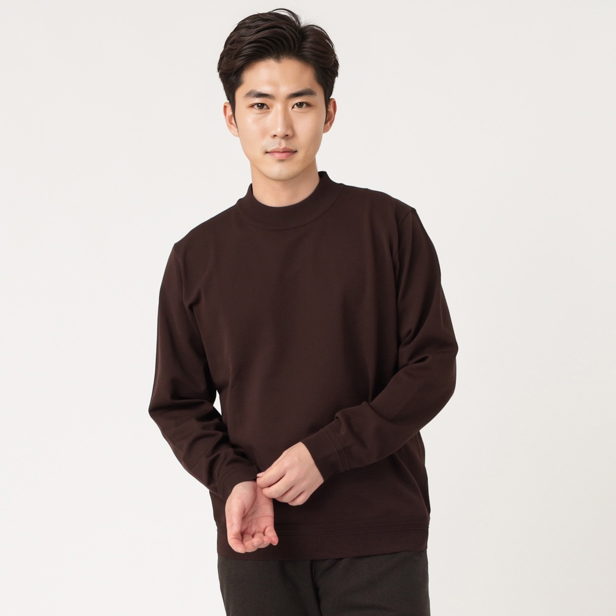 RECESSIONISTA 14G天竺モックネックセーター メンズ | イオンスタイル