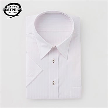 形態安定半袖ドレスシャツ レギュラー衿 レギュラーフィット メンズ  トップバリュベストプライス (TOPVALU BESTPRICE ）
