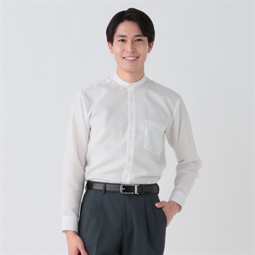 清涼快適オフィスカジュアル スリムフィット メンズ hiromichi nakano(ヒロミチナカノ)(シロ-M)