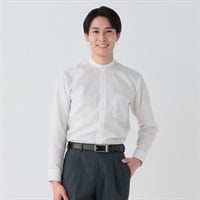 清涼快適オフィスカジュアル スリムフィット メンズ hiromichi nakano(ヒロミチナカノ)(シロ-M)