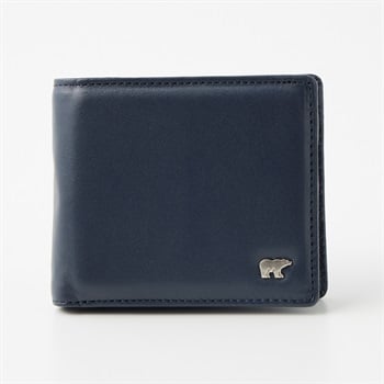 羊革ベラ付き二つ折り財布 メンズ Golden Bear(ゴールデンベア)(コイアオ-ｺﾐ)