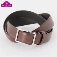 トップバリュ(TOPVALU) スクエアバックルホールレスベルト メンズ(コイチャ-ｺﾐ)