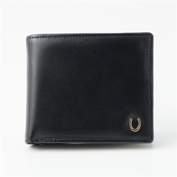 CROCODILE 本革 二つ折り財布 メンズ ゴートレザー 山羊革 ソフト