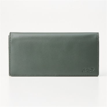 CROCODILE　本革 ゴートレザー長財布 　メンズ　山羊革 ソフトタッチ(ミドリ-ｺﾐ)