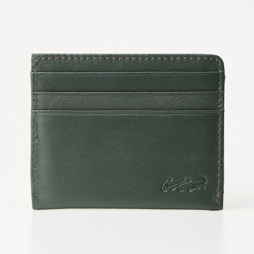 CROCODILE 本革 コンパクト財布 メンズ ゴートレザー 山羊革