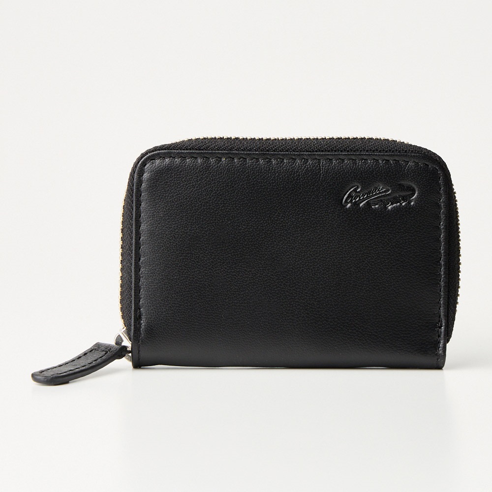 CROCODILE 本革 ファスナー付き小銭入れ メンズ ゴートレザー 山羊革