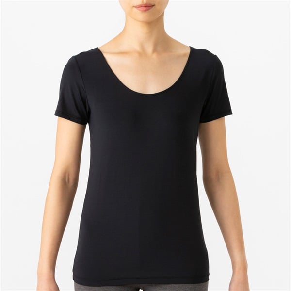 SilkyFACT 3分袖 レディス トップバリュ PEACE FIT(ピースフィット)(hk)(クロ-XL)