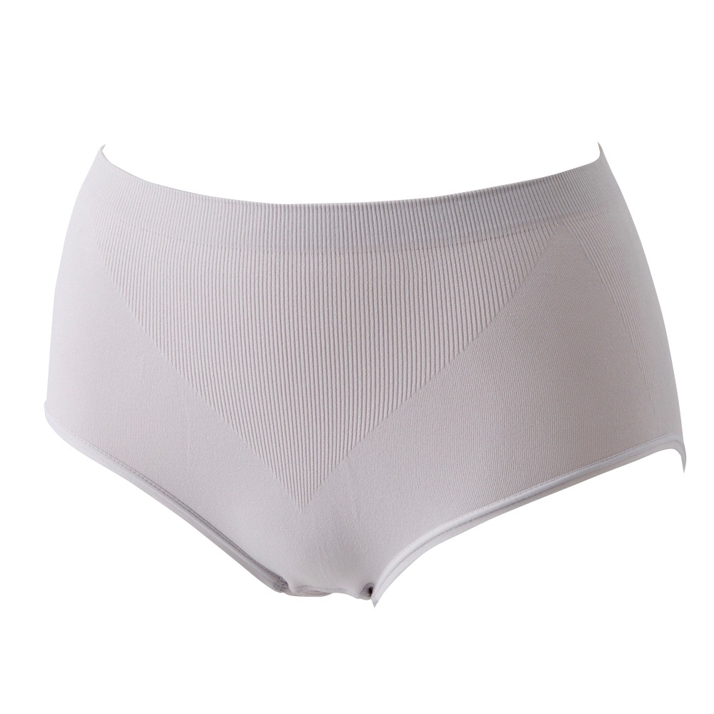 お尻立体編みショーツ ふつう丈 レディス トップバリュ Mirai Beauty(ミライビューティ)(ウスグレー-XL)