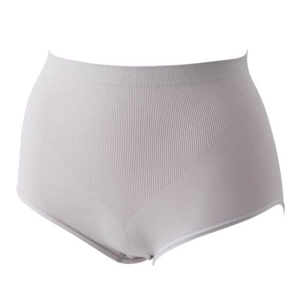 お尻立体編みショーツ さらにふかめ丈 レディス トップバリュ Mirai Beauty(ミライビューティ)(ウスグレー-2XL)