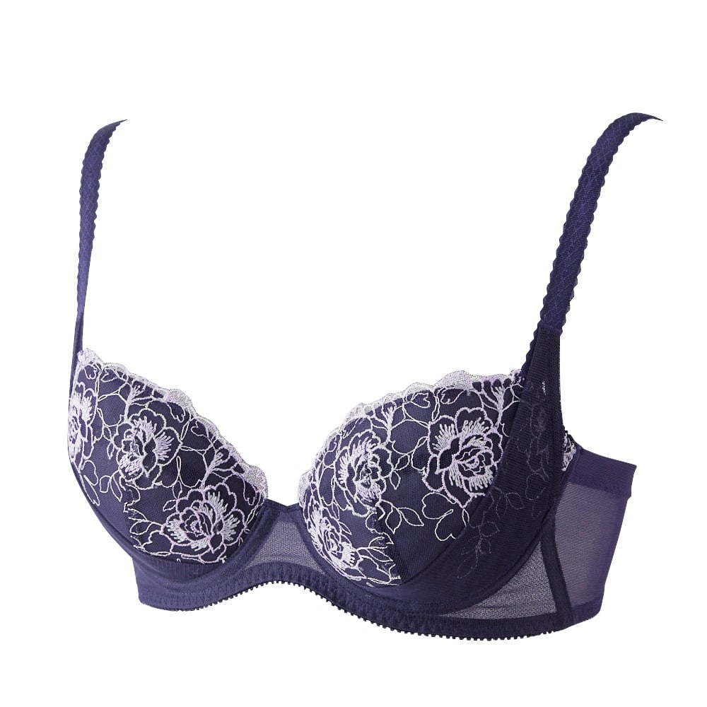 送料込追跡付◆store guette◆ボリュームUPワイヤー入レオパード Aletta vita タンクトップ インナー 切替 綿 スリット