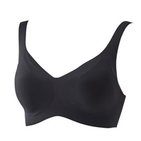ひびきにくい ハーフトップブラジャータイプ レディス トップバリュ Mirai Beauty(ミライビューティ)(クロ-M)
