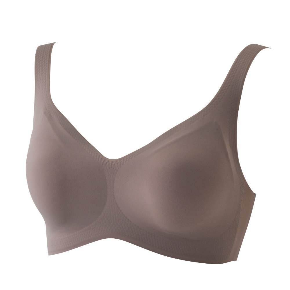 ひびきにくい ハーフトップブラジャータイプ レディス トップバリュ Mirai Beauty(ミライビューティ)(コイチャ-XL)
