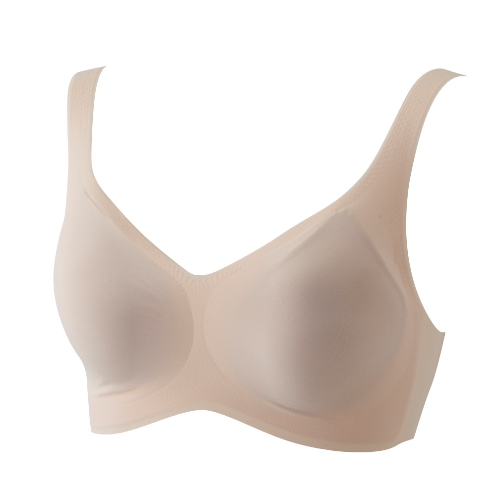ひびきにくい ハーフトップブラジャータイプ レディス トップバリュ Mirai Beauty(ミライビューティ)(ベ－ジュ-2XL)
