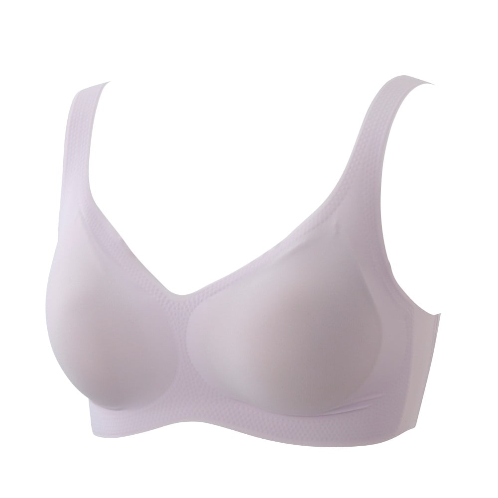 ひびきにくい ハーフトップブラジャータイプ レディス トップバリュ Mirai Beauty(ミライビューティ)(ウスムラサキ-XL)