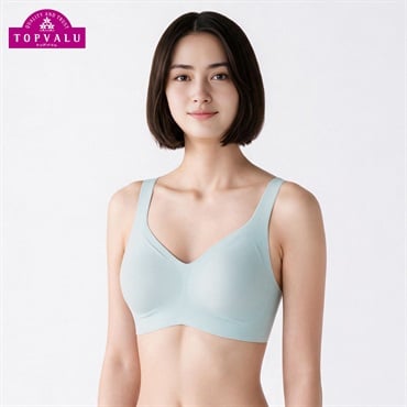 ひびきにくい ハーフトップブラジャータイプ レディス トップバリュ Mirai Beauty(ミライビューティ)(Ａウスミドリ-M)