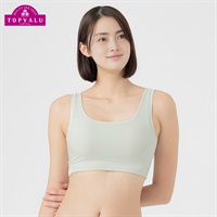 しめつけからの解放 よくのびーるハーフトップ レディス トップバリュ Mirai Beauty(ミライビューティ)(ウスミドリ-S-L)