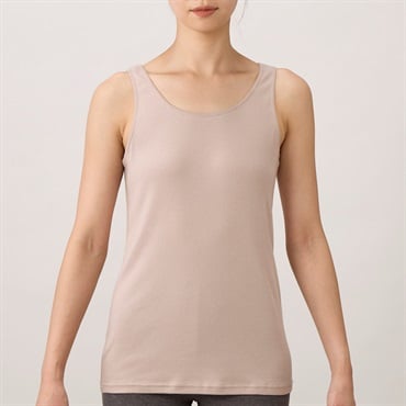 WARMコットン タンクトップ レディス トップバリュ PEACE FIT(ピースフィット)(ベ－ジュ-S)