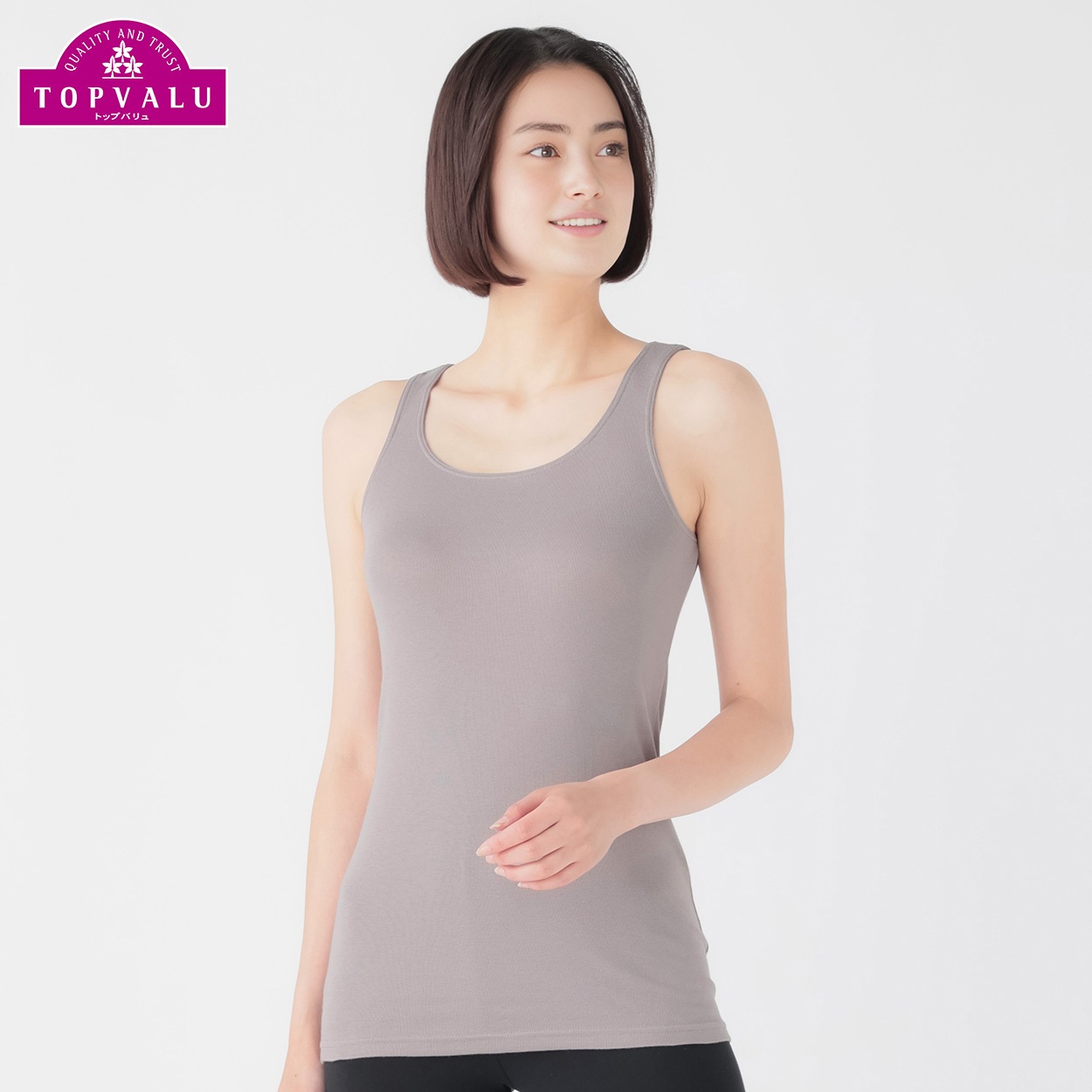 WARMコットン タンクトップ レディス トップバリュ PEACE FIT(ピースフィット)(Ａアカ-M)