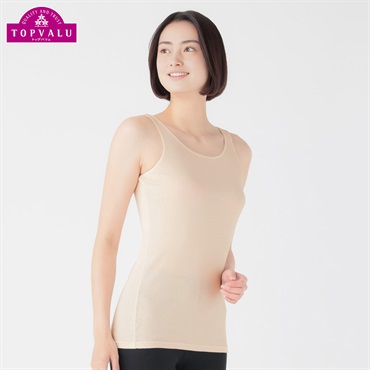 WARMコットン タンクトップ レディス トップバリュ PEACE FIT(ピースフィット)(ウスベ－ジュ-S)