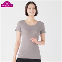 WARMコットン 3分袖 レディス トップバリュ PEACE FIT(ピースフィット)(Ａアカ-S)