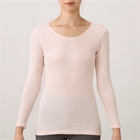 WARMコットン 8分袖 レディス トップバリュ PEACE FIT(ピースフィット)(ピンク-S)