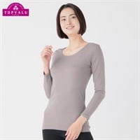 WARMコットン 8分袖 レディス トップバリュ PEACE FIT(ピースフィット)(Ａアカ-S)