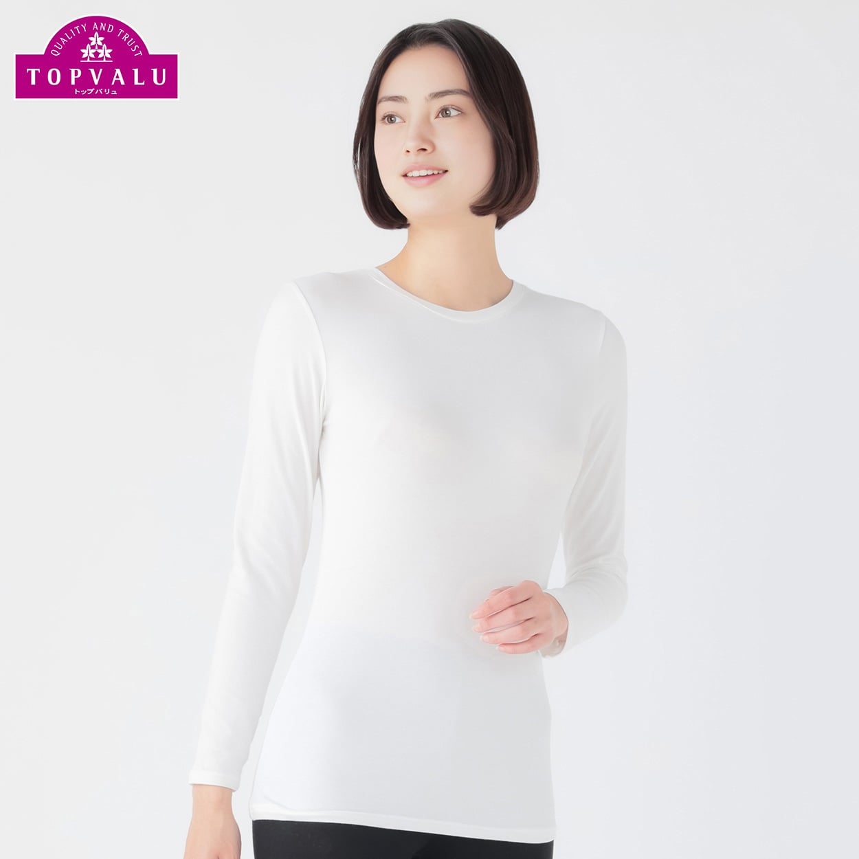 WARMコットン 長袖Tシャツ レディス トップバリュ PEACE FIT(ピースフィット)(オフ-2XL)