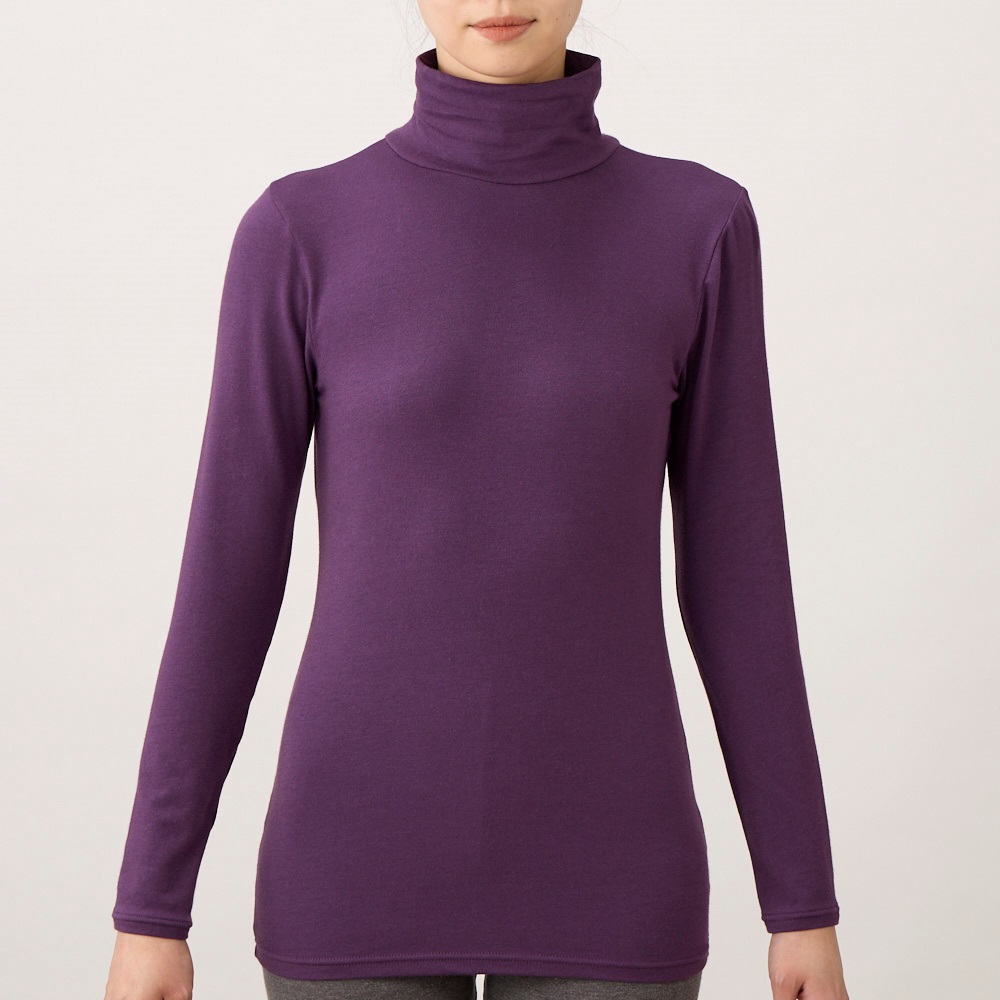 WARMコットン 長袖タートルネック レディス トップバリュ PEACE FIT 