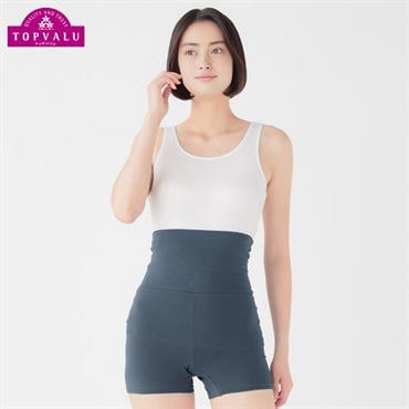 WARMコットン ハラマキ付ボトム レディス トップバリュ PEACE FIT(ピースフィット)(Ａアオ-M)