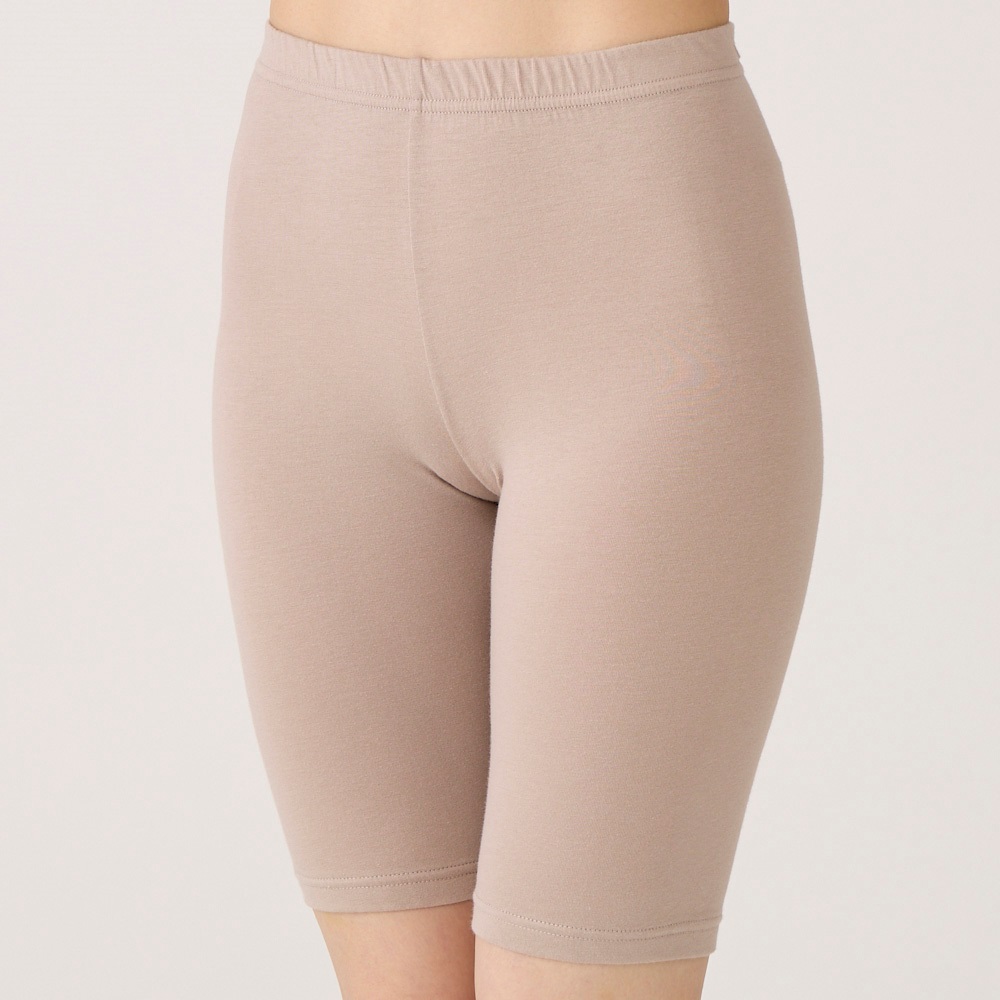 WARMコットン 5分丈ボトム レディス トップバリュ PEACE FIT(ピースフィット)(ベ－ジュ-XL)
