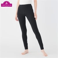 WARMコットン 10分丈ボトム レディス トップバリュ PEACE FIT(ピースフィット)(クロ-S)