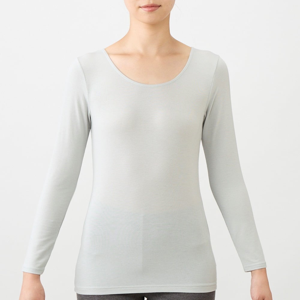 WARM 8分袖 レディス トップバリュ PEACE FIT(ピースフィット)(Ａウスアオ-XL)