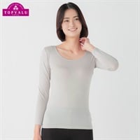 WARM 8分袖 レディス トップバリュ PEACE FIT(ピースフィット)(Ａベ－ジュ-S)