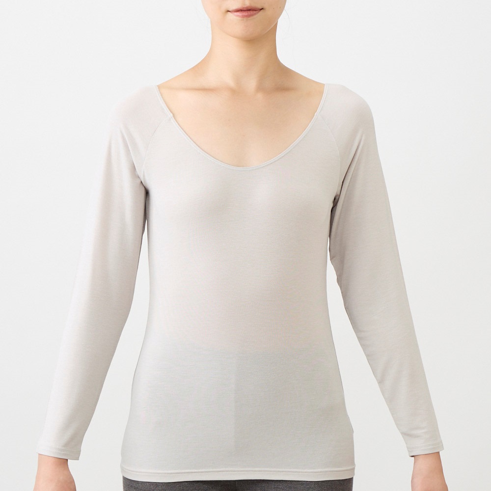 WARM 8分袖（衿広め） レディス トップバリュ PEACE FIT(ピース 
