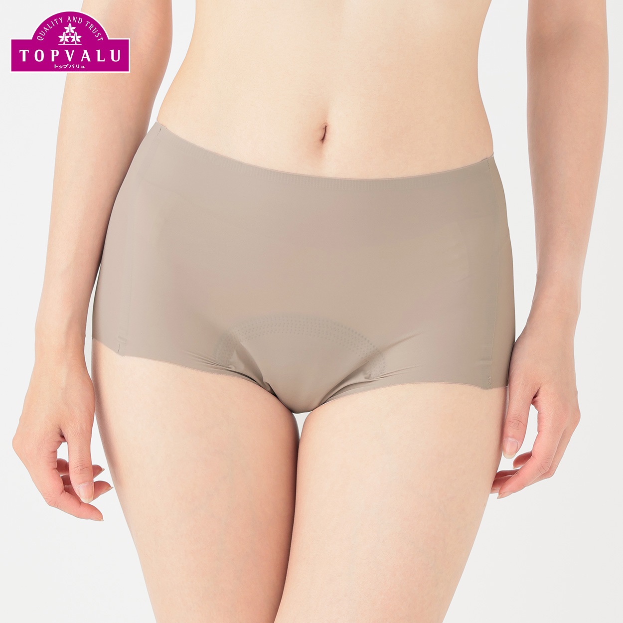 吸水サニタリーショーツ 一分丈 レディス トップバリュ lala kirei(ララキレイ)(Ａベ－ジュ-L)
